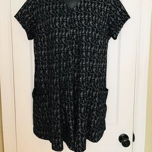 eShakti Stars Print Mini Dress Size 2X